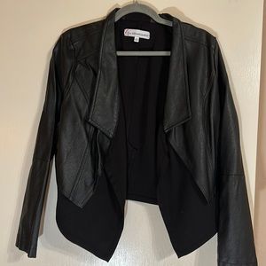 Leather feeling Moto jacket